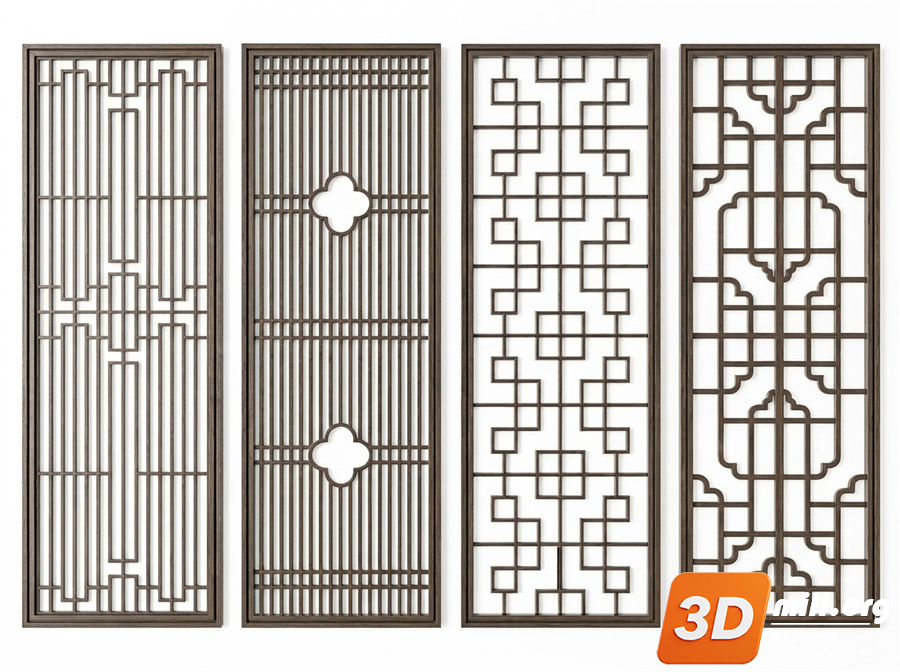 Folding screen Skp Files 